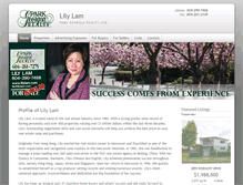 Tablet Screenshot of lilylam.com